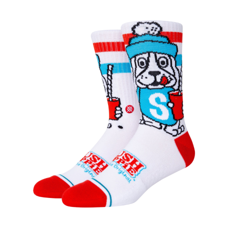 Stance Chaussettes "Slushie" White/Blue/Red